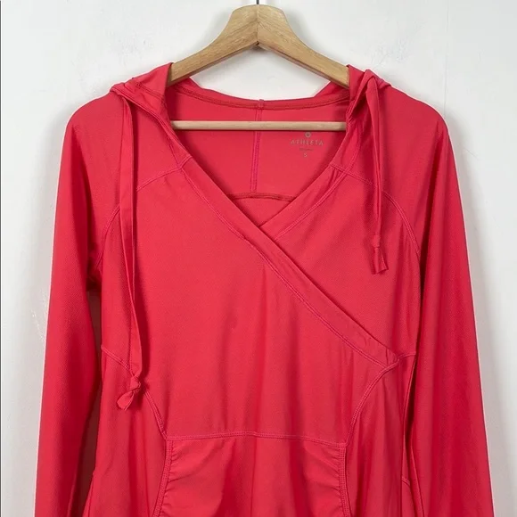 Athleta Wick It Wader Hoodie Swimsuit Coverup Dress with 2 Pockets Women's S - Picture 5 of 11